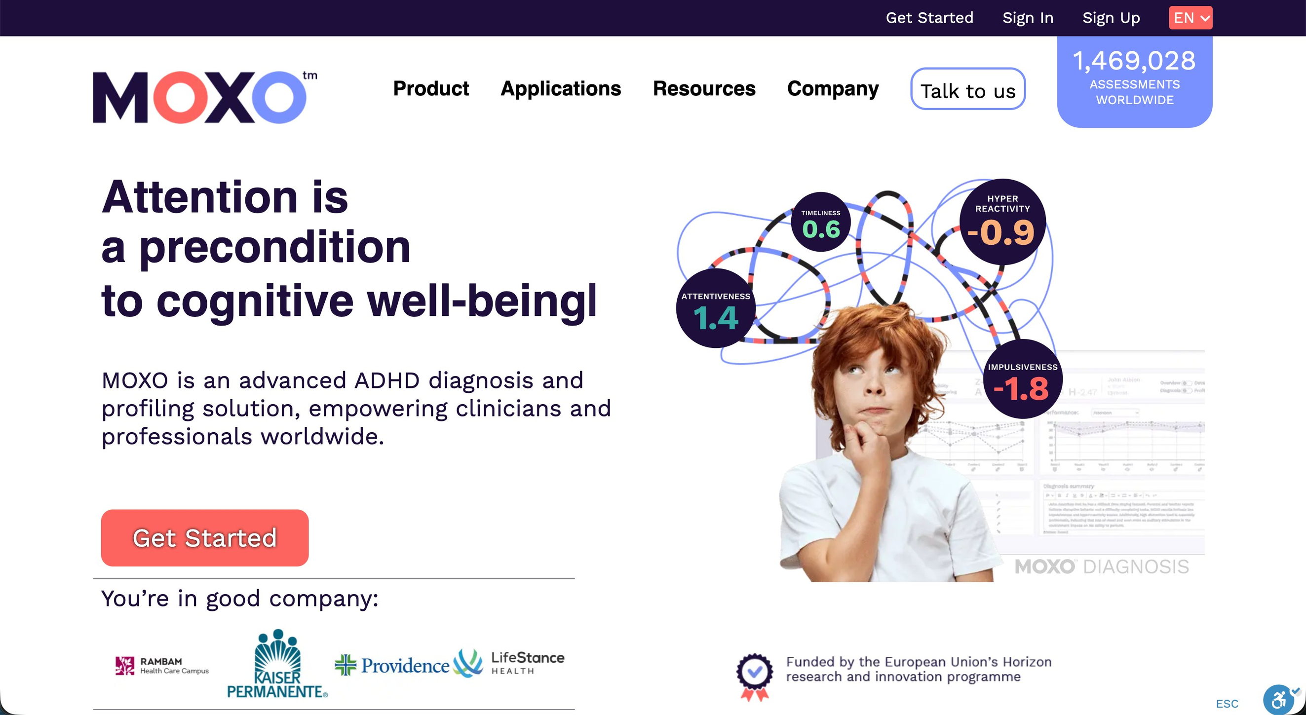 MOXO website — after